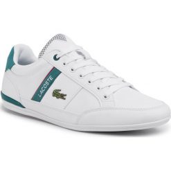Sneakersy LACOSTE - Chaymon 120 1 Cma 7-39CMA0011082 Wht/Grn. Białe sneakersy męskie Lacoste, bez zapięcia. W wyprzedaży za 399,00 zł.