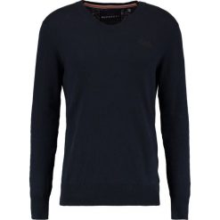 Swetry klasyczne męskie: Superdry ORANGE LABEL VEE Sweter midnight