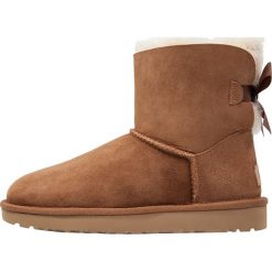Buty zimowe damskie: UGG MINI BAILEY BOW II Botki chestnut