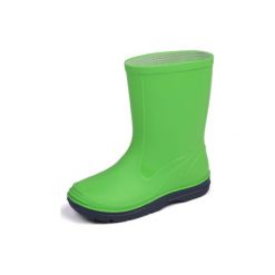 Beck PVC-Kalosze BASIC kolor zielone jabłko - zielony. Zielone buciki niemowlęce Beck, z bawełny, bez zapięcia. Za 45,00 zł.