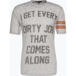 T-shirty męskie: Drykorn – T-shirt męski z dodatkiem lnu – Rufus_Job, szary