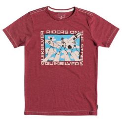 Quiksilver Koszulka Chłopięca Stormy Rider Ss 128 Ceglana. Czerwone t-shirty chłopięce Quiksilver, bez wzorów, bez rękawów. Za 89,00 zł.
