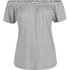 Topy damskie: Urban Surface Hearts and Anchors Top Offshoulder szary