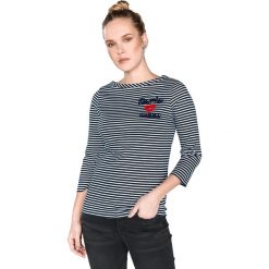 Tommy Hilfiger Lexi Koszulka Niebieski. Niebieskie koszulki damskie TOMMY HILFIGER, s, w paski, z bawełny, bez kołnierzyka, z długim rękawem. Za 206,95 zł.