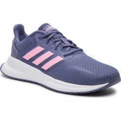 Buty adidas - Runfalcon F36541 Rawind/Trupnk/Cblack. Fioletowe buty sportowe damskie Adidas, bez wzorów, ze skóry ekologicznej, sportowe, do biegania. W wyprzedaży za 139,00 zł.