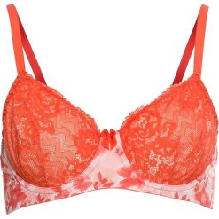 Biustonosz bonprix z nadrukiem. Pomarańczowe biustonosze bonprix, z nadrukiem. Za 37,99 zł.