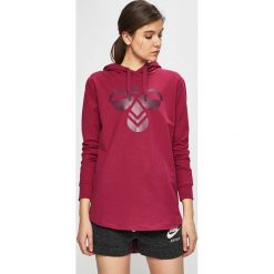 Hummel - Bluza. Różowe bluzy damskie Hummel, s, z nadrukiem, z elastanu, bez rękawów, z kapturem. W wyprzedaży za 119,90 zł.
