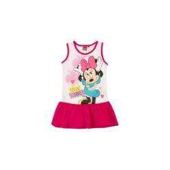 Sukienka dziewczęca NA RAMIĄCZKACH Myszka Minnie. Szare sukienki dziewczęce na ramiączkach marki TXM, z motywem z bajki. Za 14,99 zł.