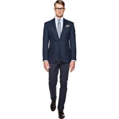 Marynarki męskie: marynarka syral granatowy slim fit