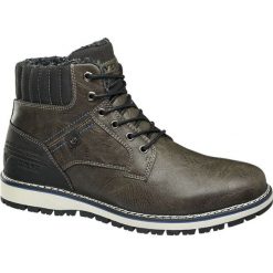 Kozaki męskie Venice khaki. Brązowe buty zimowe męskie marki Venice, z materiału. Za 159,90 zł.