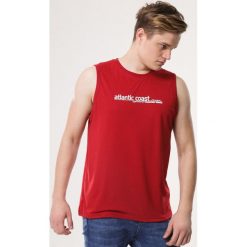 Bordowa Koszulka Artisan. Czerwone podkoszulki męskie Born2be, xl, z nadrukiem, z dzianiny, bez rękawów. Za 29,99 zł.