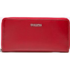 VIP COLLECTION - Portfel skórzany Palermo. Czerwone portfele damskie marki VIP COLLECTION, bez wzorów, ze skóry. W wyprzedaży za 159,90 zł.
