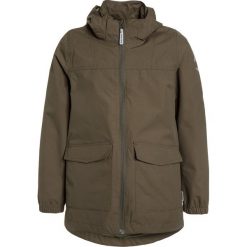 Mikkline BOYS JACKET SOLID Kurtka przeciwdeszczowa dusty olive. Brązowe kurtki męskie marki mikk-line, z materiału. Za 339,00 zł.