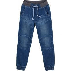 Dżinsy chłopięce Regular Fit bonprix niebiesko-szary. Niebieskie spodnie chłopięce bonprix, bez wzorów, z elastanu, eleganckie. Za 84,99 zł.