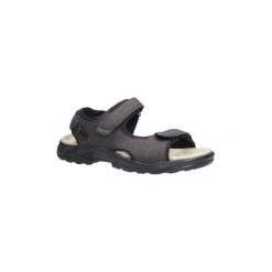 Sandały męskie: Sandały Casu Brązowe sandały na rzepy GT136009