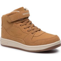 Sneakersy SPRANDI - CP40-8804J Camel. Pomarańczowe trampki chłopięce Sprandi, bez wzorów, ze skóry ekologicznej, bez zapięcia. Za 99,99 zł.