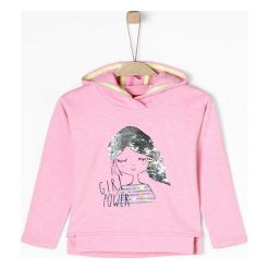 S.Oliver Bluza Dziewczęca 128 - 134 Różowy. Różowe bluzy dziewczęce marki S.Oliver, z nadrukiem, z kapturem. Za 119,00 zł.
