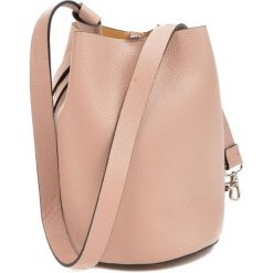 Mangotti torebka SS19 MG różowy. Różowe torebki klasyczne damskie Mangotti, w paski, ze skóry, eleganckie, na ramię, bez dodatków. Za 999,00 zł.