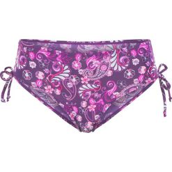 Figi bikini panty, szybko schnące bonprix lila w kwiaty. Fioletowe stroje kąpielowe damskie bonprix, w kwiaty. Za 44,99 zł.