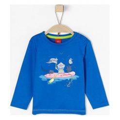 S.Oliver T-Shirt Chłopięcy 80 Niebieski. Niebieskie t-shirty chłopięce marki S.Oliver, z bawełny. W wyprzedaży za 29,00 zł.