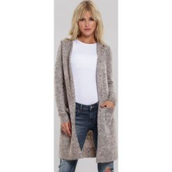 Beżowy Kardigan Allyson. Brązowe swetry damskie other, s, bez wzorów. Za 119,99 zł.