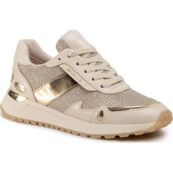 Sneakersy MICHAEL MICHAEL KORS - Monroe Trainer 43R0MOFP1D Pale Gold. Brązowe półbuty damskie MICHAEL Michael Kors, na co dzień, bez wzorów, ze skóry ekologicznej, bez obcasa, na płaskiej podeszwie, bez zapięcia. Za 699,00 zł.
