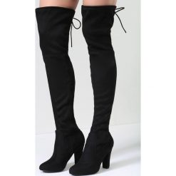 Buty zimowe damskie: Czarne Kozaki Get Enough