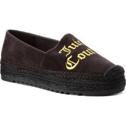 Espadryle JUICY COUTURE BLACK LABEL - Yolanda Velvet JB219 Pitch Black/Buttersc. Czarne espadryle damskie marki Juicy Couture Black Label, z materiału, na płaskiej podeszwie. W wyprzedaży za 379,00 zł.