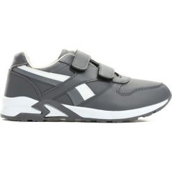Ciemnoszare Buty Sportowe Team Leader. Białe buty chłopięce sportowe marki Born2be, z okrągłym noskiem, na płaskiej podeszwie, na rzepy. Za 59,99 zł.