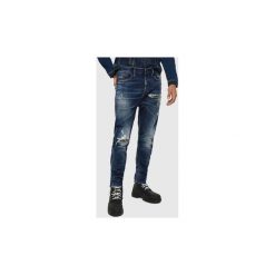 Jeansy slim fit Diesel D-VIDER 0090G. Niebieskie jeansy męskie Diesel, m, bez wzorów. Za 992,45 zł.