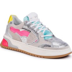 Sneakersy PHILIPPE MODEL - Saint Denis SELD MS01 Argent Fucsia. Półbuty damskie Philippe Model, bez wzorów, ze skóry, bez obcasa, bez zapięcia. W wyprzedaży za 879,00 zł.