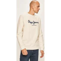 Pepe Jeans - Bluza. Białe bluzy męskie Pepe Jeans, s, z nadrukiem, z bawełny, z okrągłym kołnierzem, bez rękawów, z kapturem. W wyprzedaży za 219,90 zł.