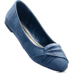 Baleriny damskie: Baleriny bonprix ciemnoniebieski