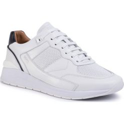 Sneakersy BOSS - Element 50423458 10214585 01 White 100. Białe sneakersy męskie Boss, na co dzień, bez wzorów, ze skóry, eleganckie, bez zapięcia. W wyprzedaży za 579,00 zł.