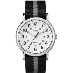 Zegarek Timex Męski TW2P72200 Weekender Indiglo czarny. Czarne zegarki męskie Timex. Za 225,50 zł.