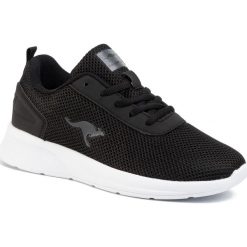 Sneakersy KANGAROOS - Kf-A Ease 39107 000 5001 Jet Black. Czarne półbuty damskie KangaROOS, na co dzień, bez wzorów, ze skóry ekologicznej, bez obcasa, na koturnie, bez zapięcia. Za 169,00 zł.