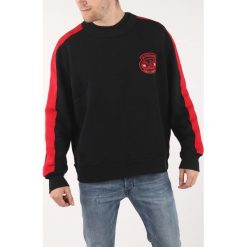Diesel S-Bay Bluza Czarny. Czarne bluzy męskie Diesel, s, z haftami, z bawełny, bez kołnierzyka, bez rękawów, bez kaptura. Za 602,95 zł.