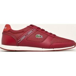 Lacoste - Buty Manerva Sport. Czerwone sneakersy męskie Lacoste, z okrągłym noskiem, bez zapięcia. Za 429,90 zł.