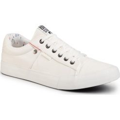 Tenisówki BIG STAR - GG174028 White. Białe półbuty męskie BIG STAR, na co dzień, bez wzorów, z gumy, retro, bez zapięcia. Za 139,00 zł.
