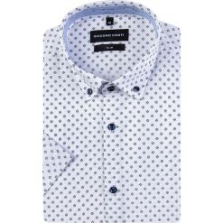 Koszula SANDRO KKBS000082. Niebieskie koszule męskie Giacomo Conti, na lato, m, bez wzorów, button down, z krótkim rękawem. Za 169,00 zł.
