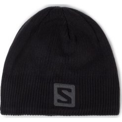 Czapka SALOMON - Logo Beanie 366850 10 S0 Black. Czarne czapki męskie Salomon, bez wzorów, z poliesteru. Za 89,00 zł.