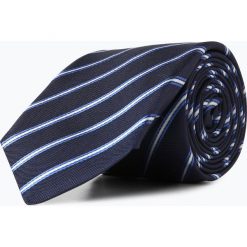BOSS - Męski krawat z jedwabiu, niebieski. Niebieskie krawaty męskie Boss, w paski, z jedwabiu, eleganckie. Za 299,95 zł.