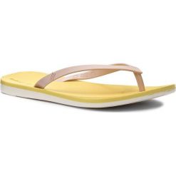 Japonki MELISSA - Melissa + Ipanema Ad 32211 White/Yellow/Pink 52361. Różowe klapki damskie Melissa, bez wzorów, z tworzywa sztucznego, bez obcasa. W wyprzedaży za 69,00 zł.