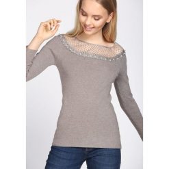 Khaki Sweter Morning Walk. Brązowe swetry klasyczne damskie Born2be, l. Za 54,99 zł.