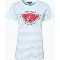 Franco Callegari - T-shirt damski, zielony. Zielone t-shirty damskie marki Franco Callegari, w paski, bez kołnierzyka. Za 49,95 zł.