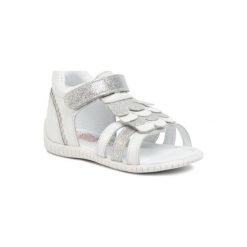 LASOCKI KIDS CI12-GORKY-06 Biały. Białe sandały dziewczęce Lasocki Kids, ze skóry, bez zapięcia. Za 99,99 zł.