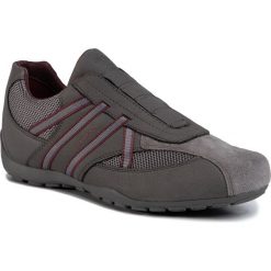 Sneakersy GEOX - U Ravex D U023FD 0AU14 C9381 Anthracite/Bordeaux. Szare sneakersy męskie Geox, bez zapięcia. W wyprzedaży za 249,00 zł.