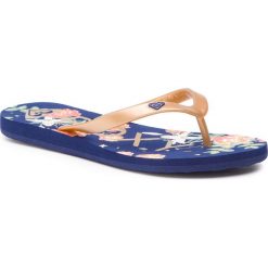 Japonki ROXY - ARJL100669 Na4. Pomarańczowe klapki damskie Roxy, bez wzorów, z tworzywa sztucznego, bez obcasa. Za 85,00 zł.