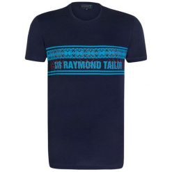 Sir Raymond Tailor T-Shirt Męski Fore M Ciemny Niebieski. Niebieskie koszulki męskie Sir Raymond Tailor, m, z nadrukiem, bez kołnierzyka. W wyprzedaży za 54,90 zł.