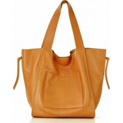 Marco mazzini torebka skórzana shopper xxl italian street brąz karmel. Torby damskie na zakupy MAZZINI, bez wzorów, ze skóry, street, bez dodatków. W wyprzedaży za 289,00 zł.